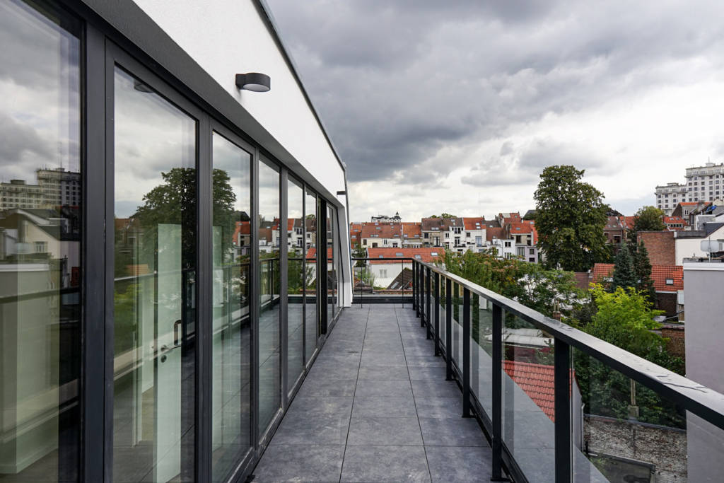 A penthouse with a generous terrace